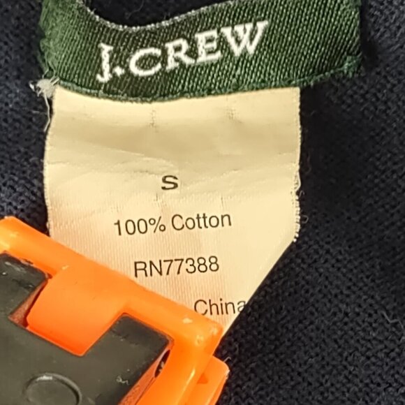 J. Crew Blue Lightweight 100% Cotton Tie At Collar Sleeveless Shift Dress Size S - Picture 10 of 11